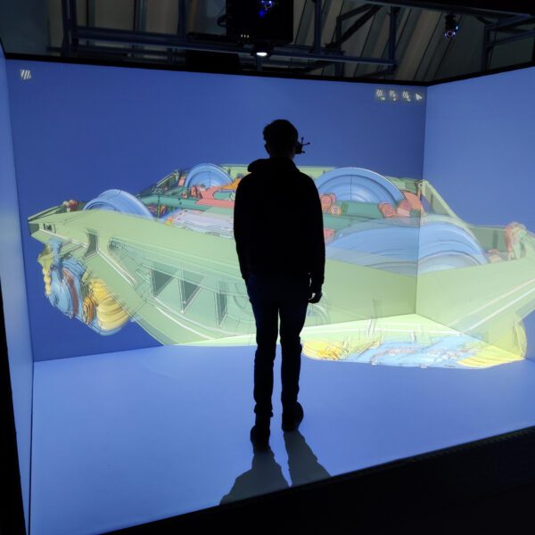 Učebna s 3D Cave virtuální realitou